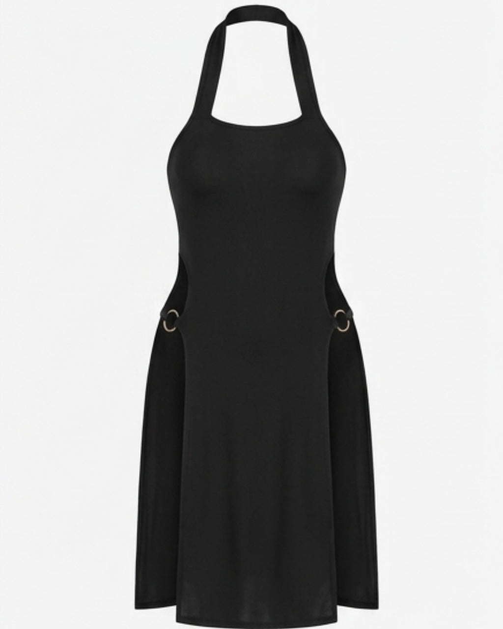 Onyx Halter Cut-Out Dress