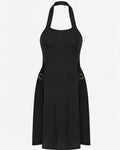 Onyx Halter Cut-Out Dress