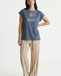 Floral & Striped Lounge Set
